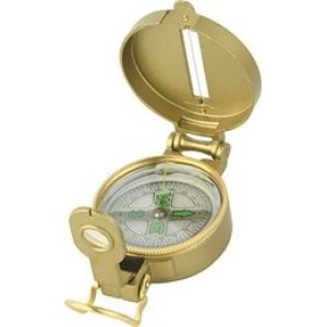 Military Engineer Directional Compass (Gold)