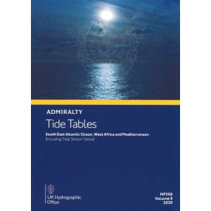 NP208 Admiralty Tide Tables (ATT) Vol. 8 S. E. Atlantic O. , W. Africa and Mediterranean (including Tidal Stream Tables) (2022)