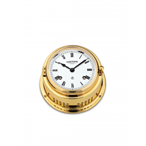 Striking ship's clock BREMEN II brass