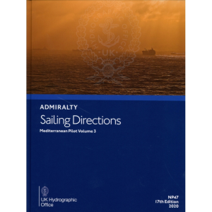 Admiralty Sailing Directions NP47 Mediterranean Pilot, Vol. 3, 17th Edition 2020