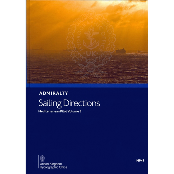 Admiralty Sailing Directions NP49 Mediterranean Pilot, Vol. V, 15η Έκδοση 2021