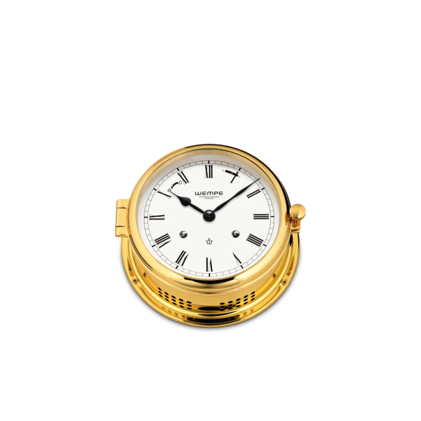 Striking ship's clock ADMIRAL II brass