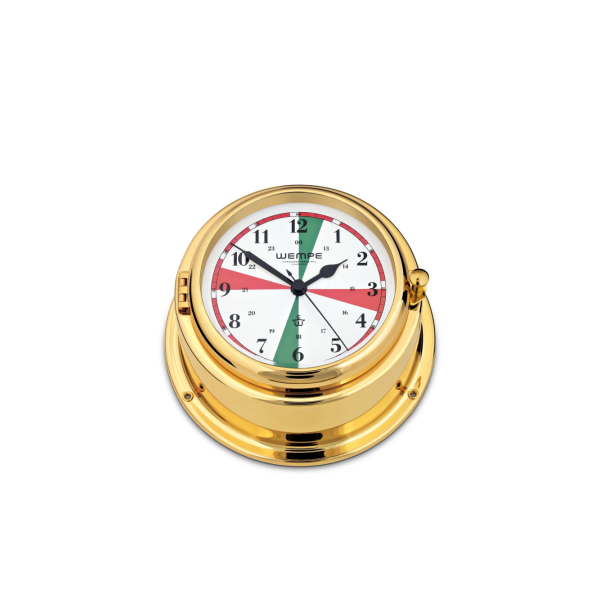 Radio room ship's clock BREMEN II brass