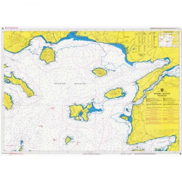 Ναυτικοί Χάρτες - Θρακικό Πέλαγος ΒΟΡΕΙΟ ΑΙΓΑΙΟ ΠΕΛΑΓΟΣ