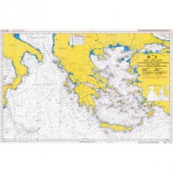 Ναυτικοί Χάρτες - Ιόνιο - Αιγαίο Πέλαγος - Στενό Μεσσήνης μέχρι Θάλασσα Μαρμαρά ΚΟΡΙΝΘΙΑΚΟΣ ΠΑΤΡΙΑΚΟΣ