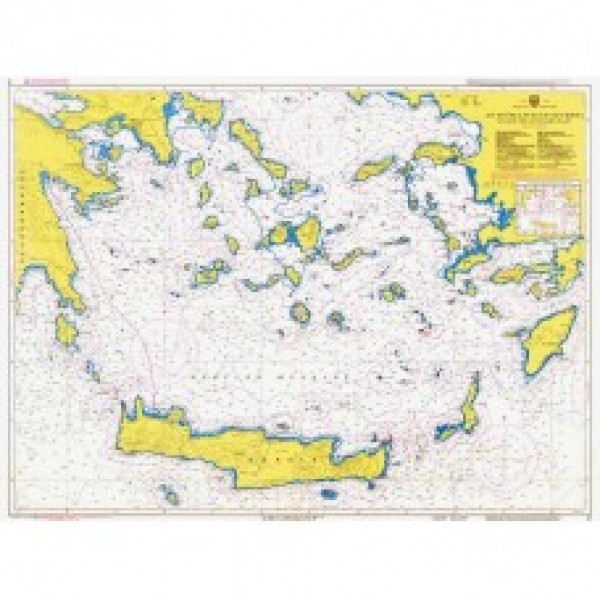 Ναυτικοί Χάρτες - Αιγαίο Πέλαγος - Νότιο Τμήμα ΚΥΚΛΑΔΕΣ
