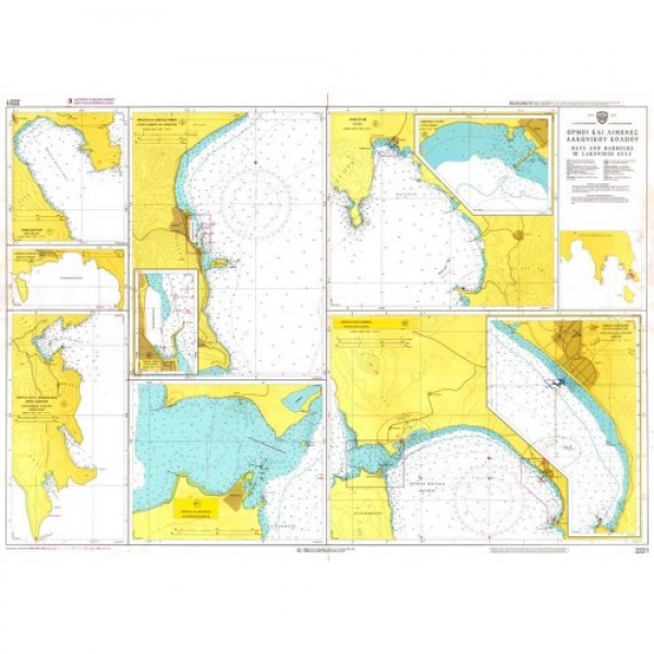 Ναυτικοί Χάρτες - Όρμοι και Λιμένες Λακωνικού Κόλπου  ΣΑΡΩΝΙΚΟΣ ΜΥΡΤΩΟ ΠΕΛΑΓΟΣ