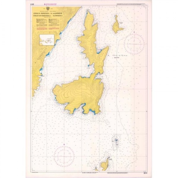 Ναυτικοί Χάρτες - Ναυτικοι χαρτες - Στενό Ν. Περιστερά - Ν. Αλόννησος.(Νήσοι Σποράδες) ΣΠΟΡΑΔΕΣ