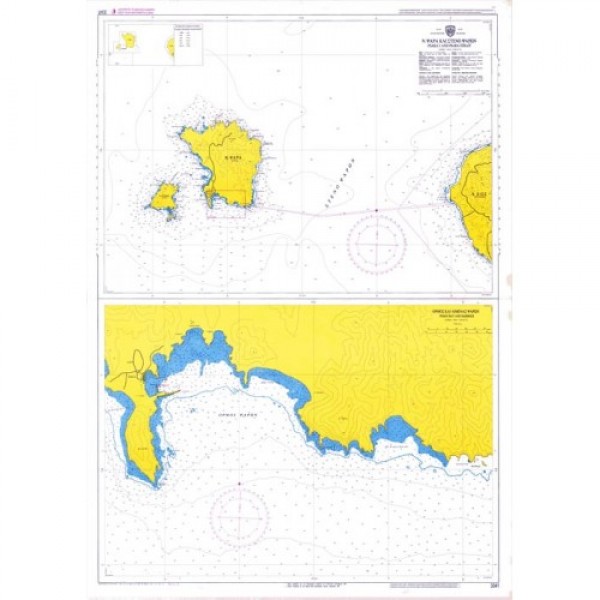 Ναυτικοί Χάρτες - Ναυτικοι χαρτες - Ν. Ψαρά και Στενό Ψαρών  ΑΙΓΑΙΟ ΠΕΛΑΓΟΣ